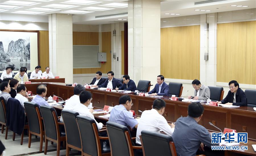 9月21日，中宣部在北京召開中央媒體駐外機(jī)構(gòu)外宣工作座談會。中共中央政治局委員、中央書記處書記、中宣部部長劉奇葆出席座談會并講話。新華社記者 謝環(huán)馳 攝 