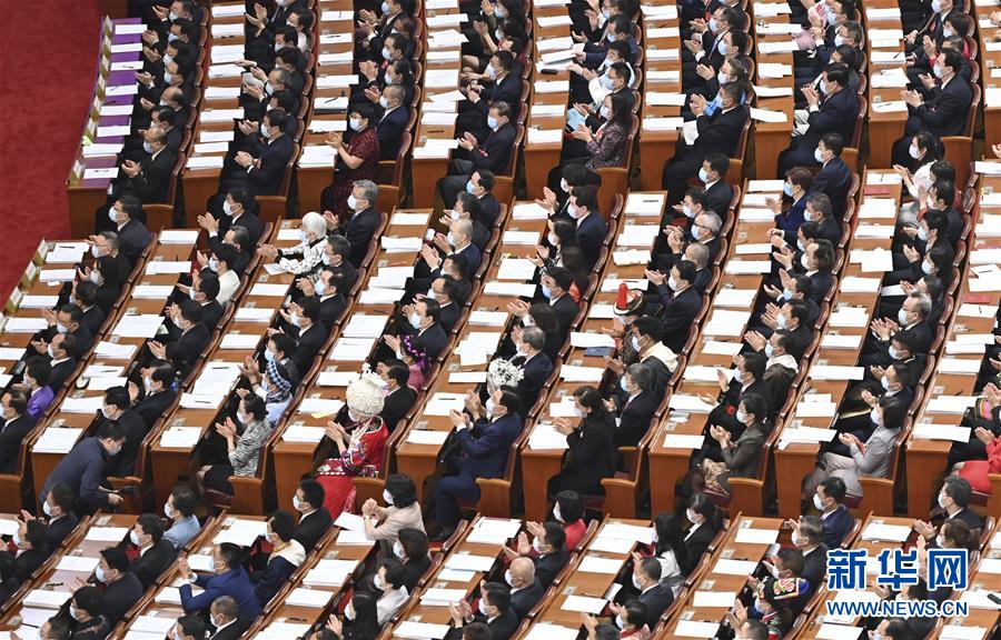 （兩會(huì)·人大開幕·XHDW）（17）十三屆全國(guó)人大三次會(huì)議在京開幕
