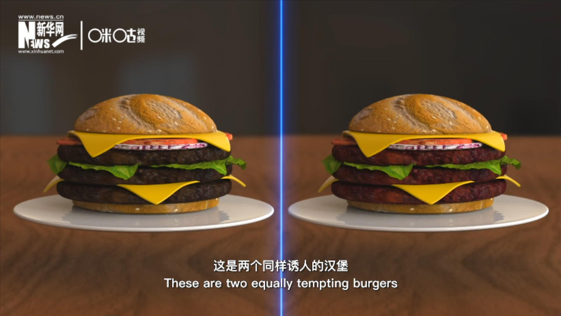 人造肉漢堡能在生產(chǎn)過(guò)程中節(jié)約水、土地、排放以及能量