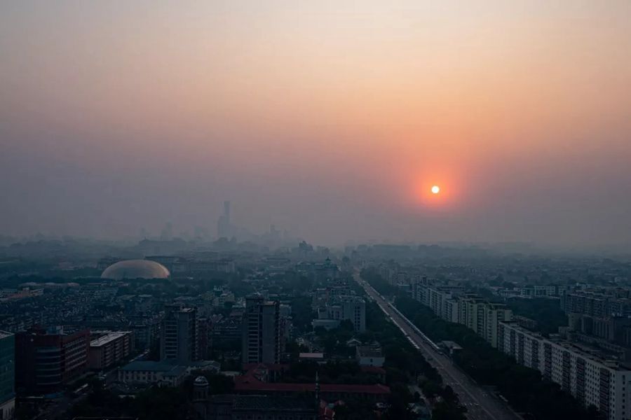 這就是今天早上的北京！